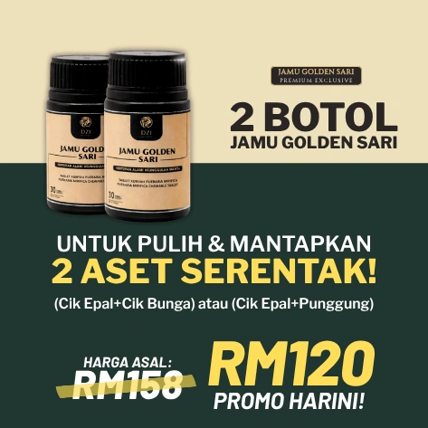 Set 2 Botol Jamu Golden Sari
